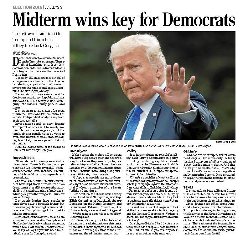 092618-MIDTERMS-DEMOCRATS' STRATEGY